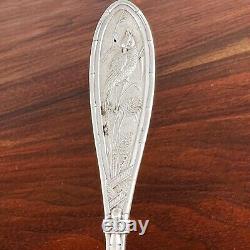 10 Whiting Aesthetic Sterling Silver Place / Oval Soup Spoon Japanese 1874