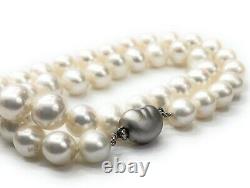 12mm Japanese Pearl Necklace With Sterling Silver Clasp