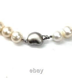 12mm Japanese Pearl Necklace With Sterling Silver Clasp