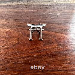 9 Figural Japanese 950 Sterling Silver Place Card Holders Variety Of Motifs