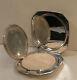 Antique 970 Sterling Silver Engraved Japanese Export Powder Compact Withmirror