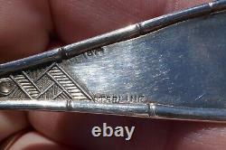 Ant. Circa 1874 Whiting Mfg. Co. Sterling Japanese Pattern Table / Service Spoon
