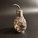 Antique Hallmarked Sterling Silver Japanese Cherry Blossom Overlay Scent Bottle