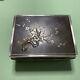 Antique Japanese K. Uyeda 950 Sterling Silver Chokin Cherry Blossom Floral Box