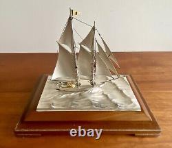 Antique Japanese Sailing Club Diplomatic Presentation Sterling Silver Trophy 950