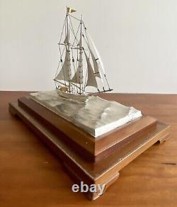 Antique Japanese Sailing Club Diplomatic Presentation Sterling Silver Trophy 950