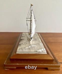 Antique Japanese Sailing Club Diplomatic Presentation Sterling Silver Trophy 950