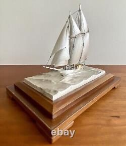 Antique Japanese Sailing Club Diplomatic Presentation Sterling Silver Trophy 950