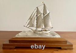 Antique Japanese Sailing Club Diplomatic Presentation Sterling Silver Trophy 950