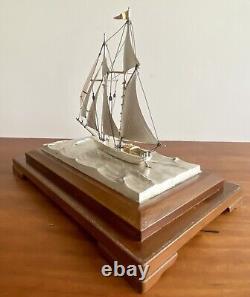 Antique Japanese Sailing Club Diplomatic Presentation Sterling Silver Trophy 950