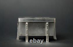 Antique Japanese Sterling Silver Nagamochi (Storage Trunk) Trinket Box