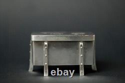 Antique Japanese Sterling Silver Nagamochi (Storage Trunk) Trinket Box