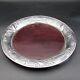Antique Japanese Sterling Silver And Wood Platter
