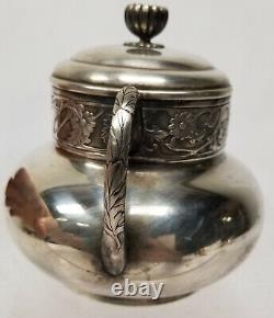 Antique Sterling Silver Japanese Aesthetic Covered Dish Signed