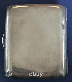 Antique Sterling Silver RARE Chutter Munzil Billiard Tour Cigarette Case 1904