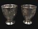 Antique Japanese Sterling Silver Sake Cups Maker Marked