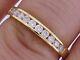 Beautiful New Created Genuine Silver Diamond 0.33ct Ring Eternity Wedding Band