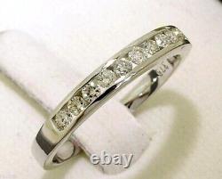 BEAUTIFUL NEW CREATED Genuine SILVER Diamond 0.33ct Ring Eternity Wedding Band