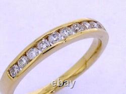 BEAUTIFUL NEW CREATED Genuine SILVER Diamond 0.33ct Ring Eternity Wedding Band