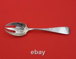 Duhme Brite Cut Sterling Silver Ice Cream Fork GW with Japanese scenes 6
