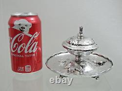 FINE ANTIQUE TIFFANY STERLING SILVER CIGAR LIGHTER LAMP Aesthetic Japanese Style