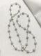Gorgeous Silver Japanese Akoya Pearl Long Necklace Sterling Silver &clasp, 32