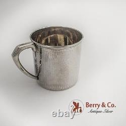 Hammered Baby Cup Japanese 950 Sterling Silver 1930