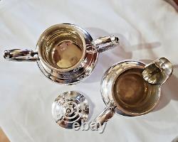 JAPANESE 950 STERLING SILVER COFFEE AND TEA SET 5 pieces 83.2 oz