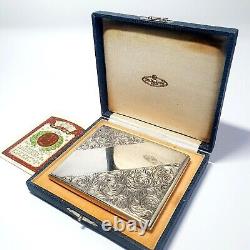 Japanese 1937-46, sterling silver cigarette case, Amano Kikinzoku, Mitsukoshi