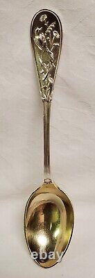 Japanese By Tiffany & Co. Sterling Silver Five O'Clock Teaspoon Gold Wash 4 7/8