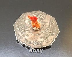 Japanese Meiji Sterling Silver Imperial Presentation Paperweight