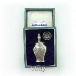 Japanese Perfume Bottle And Funnel Set 950 Sterling Silver Boxed