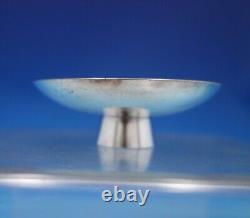Japanese Sterling Silver Bowl GW Frosted with Man Fish Fishing Pole Scene (#6854)
