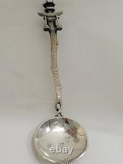 Japanese Sterling Silver Serving Spoon
