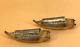 Japanese Taisho Sterling Silver Salt & Pepper Shakers Boats