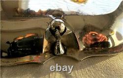 Japanese antique 995 sterling silver tea coffee tray claw feet A. SHOTEN 1178 gr