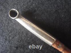 Japanese antique sterling silver smoking pipe Kiseru 8.1 inch
