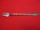 Japanese By Gorham Sterling Silver Pickle Fork Long Brite-cut Gold Washed 7 1/8