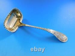 Japanese by Tiffany and Co Sterling Silver Gravy Ladle Pie Crust Edge Vermeil 7