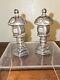 Old Vtg Asahi Japanese Pagoda Temple 950 Sterling Silver Salt And Pepper Shaker