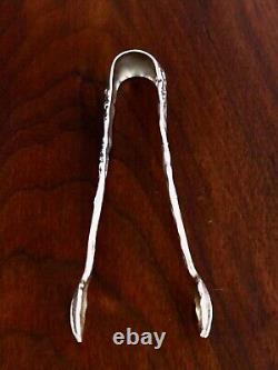 - Rare Gorham Japonesque Sterling Silver Sugar Tongs Hizen Koi Fish 1880 No Mono