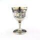 Rare Japanese /japanesque Antique French Ornate Solid Sterling Silver Egg Cup