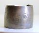 Rare Liberated Japanese World War 2 Sterling Silver Engraved Cuff Bracelet Wwii
