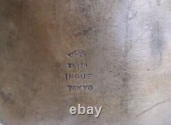 Rare Liberated Japanese World War 2 Sterling Silver Engraved Cuff Bracelet WWII