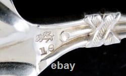 Rare Whiting New Japanese 1874 Sterling Silver Matte Serving Spoon 7 1/2