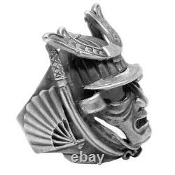 Samurai Ring, 925 Sterling Silver Handcrafted Japanese Warrior Signo Art Jewelry