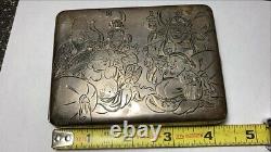 Signed Japanese Chinese Cigarette Box Sterling 950
