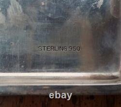 Sterling Silver. 950 Cigarette Case Vintage Engraved Japanese Filter Cigs (#001)