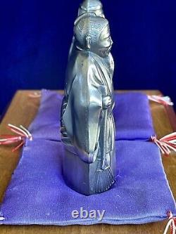 Sterling Silver Figurine Vintage Japanese Figure Statue Super Mint Silver Figure