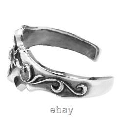 Sterling Silver Japanese Tattoo Cuff